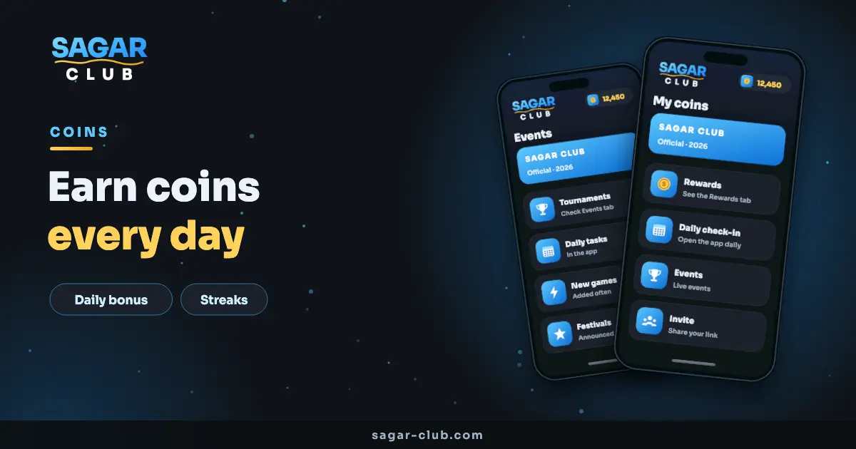 Earn Sagar Club coins