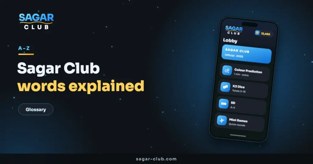 Sagar Club glossary