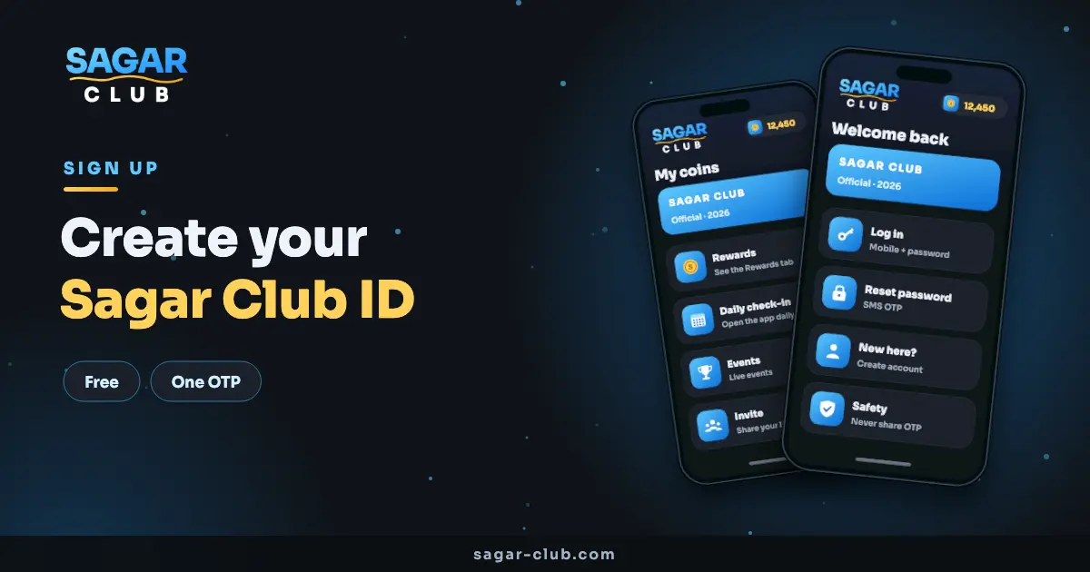 Sign up for Sagar Club
